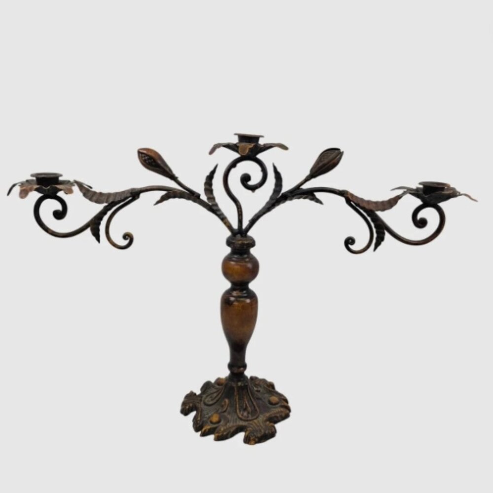 2 Vintage Candelabra Candle Stick Holders